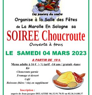 Soirée Choucroute – 4/03